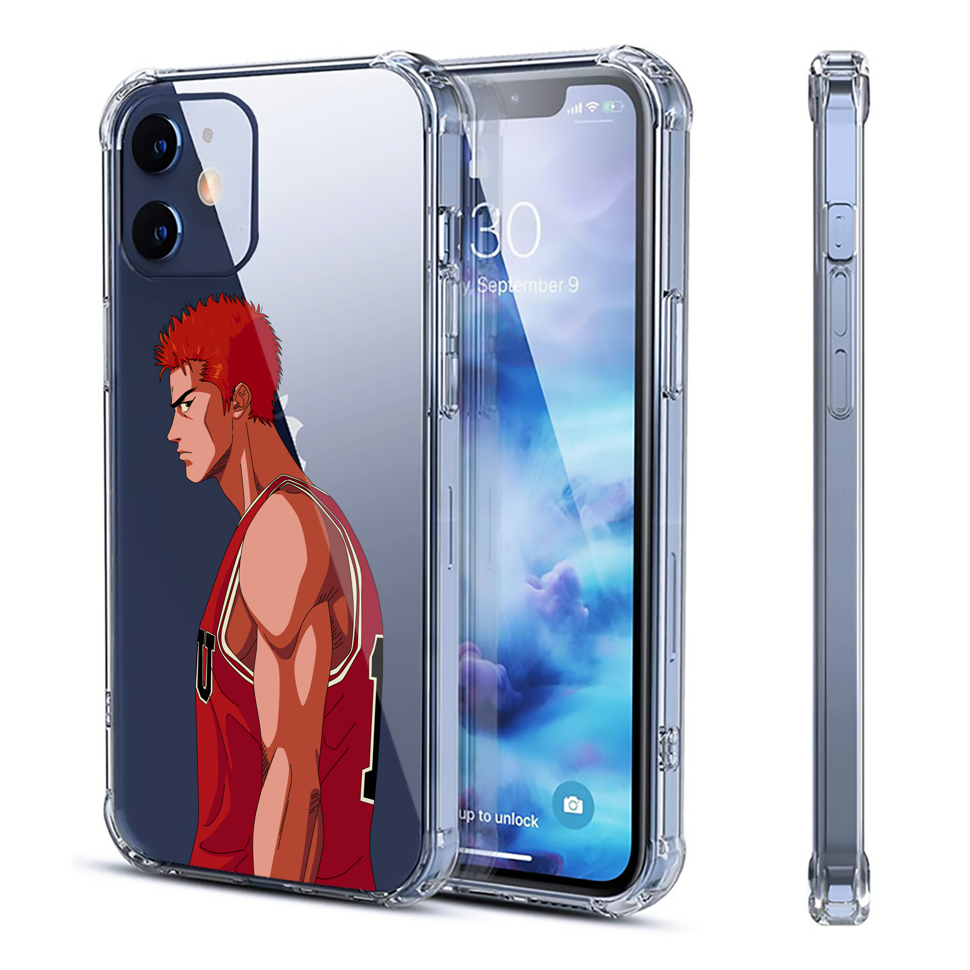 （画像用） SLAM DUNK／スラムダンク 【iPhone 12シリーズ対応】透明スマホケース（クリアソフトケース）